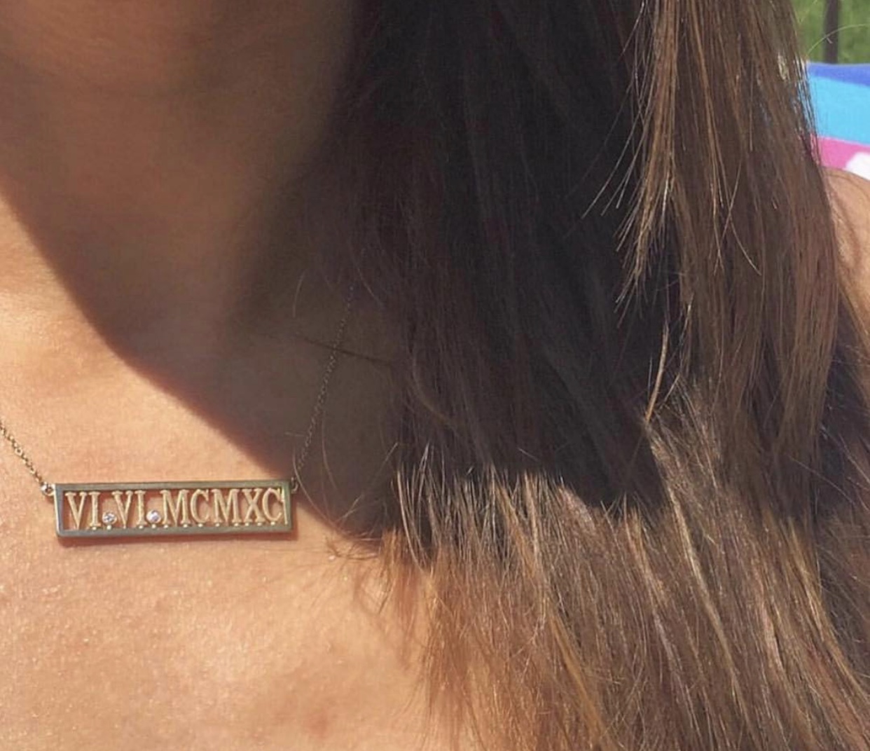 PERSONALIZED ROMAN NUMERAL NECKLACE